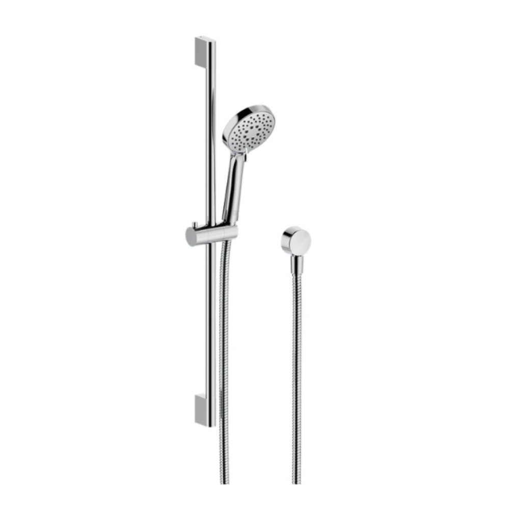 Cut out image of the Britton Hoxton 2.0 Chrome Slide Rail Shower Kit